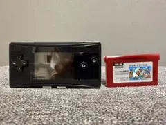 【美品】ゲームボーイミクロ ブラック＋スーパーマリオブラザーズ付