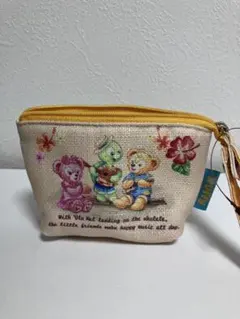 ダッフィーフレンズ　サニーファン　イエロー小型ポーチ　ディズニーシー