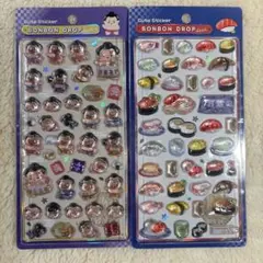 正規品　ボンボンドロップシール　和柄　お相撲さん　お寿司　2点セット
