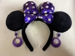 ディズニーカチューシャ・パープル・水玉・アクセサリー