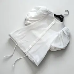 【FRAY I.D】25商品タックパフボリュームスリーブブラウス F ホワイト