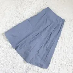UNTITLED アンタイトル（1 S相当）フレア ミモレ丈スカート 日本製