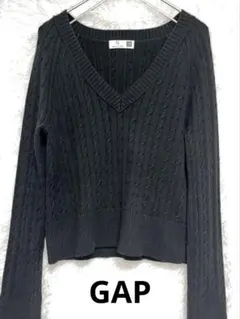 GAP ケーブルニット ブラック Ｌサイズ