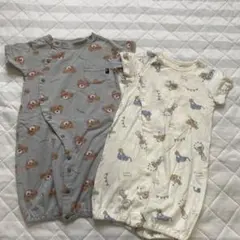 半袖ベビードレス　ツーウェイオール　50〜60