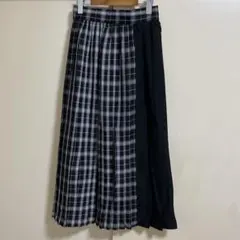 ★☆BONLECILL☆チェック切替イージープリーツスカート