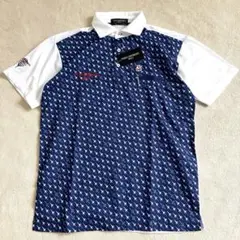 【新品未使用品】トランスコンチネンツ ポロシャツ ゴルフウェア 総柄 L