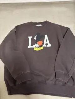 フリークスストア ミッキー LA スウェット ブラウン 茶 S