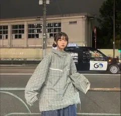 T.Cablin カブリン アノラックパーカー コットン チェック ジャケット