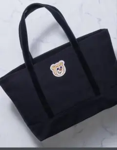 新品】フェイラー オールドテディ ワッペントートバッグ(L)ブラック