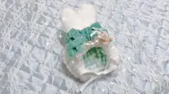 うさ耳 ぬい帽 水色 ヘッドドレス