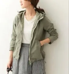 1667 アーバンリサーチドアーズ カラージップパーカー ブルゾン グリーン系