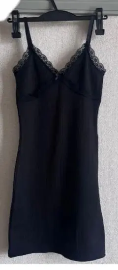H&M レース付きショートキャミワンピース XS
