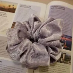 ベロア　ボリューム　大きめシュシュ