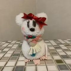 ミニー雪だるまクリスマス限定ぬいぐるみバッチ