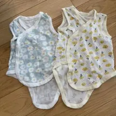 アカチャンホンポ　ベビー肌着 2枚セット 60-70cm 花柄