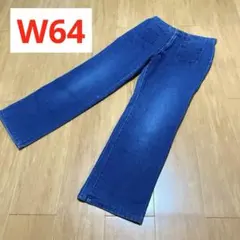 ✨レディース✨デニムパンツ ♪フロントポケット★ジーンズ　青系【W64】のサムネイル