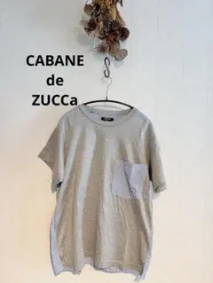 ZUCCa ドッキングシャツ グレー Мサイズ - メルカリ