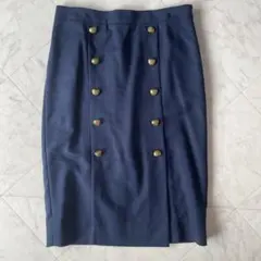 LAUREN RALPH LAUREN ネイビー タイトスカート XSのサムネイル