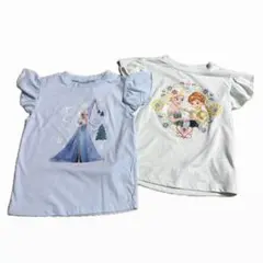 新品未使用　アナと雪の女王　アナ　エルサ Frozen Tシャツ 2枚セット
