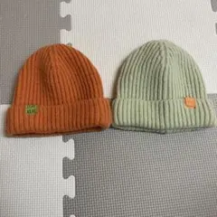 ベビー　ニット帽　2点セット