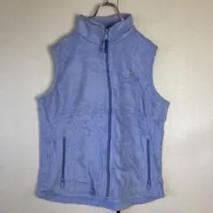 コロンビア　刺繍ロゴ　フリースベスト