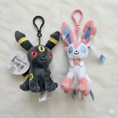 ​【新品タグ付】ブラッキー　ニンフィア　ぬいぐるみキーホルダー　セット