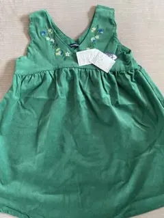 mou.union 緑色 コーデュロイ ワンピース