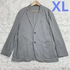美品 ユニクロ コンフォート2Bジャケット グレー サイズ XL