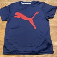 PUMA プーマ Tシャツ ネイビー キッズのサムネイル