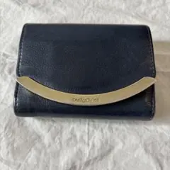 SeeByChloe シーバイクロエ 三つ折り財布　ネイビー　コンパクトのサムネイル