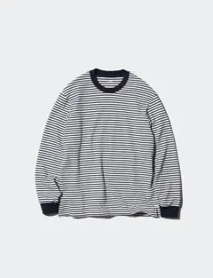 UNIQLO エアリズムコットンボーダーTシャツ Lサイズ