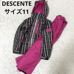 デサント スキーウェア サイズ11 上下セット L相当 フード 洗える お洒落