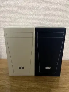 ユニクロ UNIQLO ステンレスボトル アイボリー　ネイビー　タンブラー