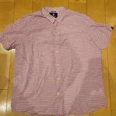 ROCAWEAR 半袖シャツ 3XL ピンク ストライプのサムネイル