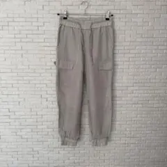 PLST プラステ　グレー カーゴパンツ X0 S相当 サイドポケット付き