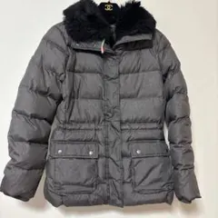 GAP ファー付きダウンジャケット レディース　S グレー