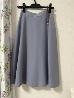 PROPORTION ライトブルー フレアスカート