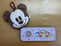 【ミッキーマウス】ペンケース・パスケースセット