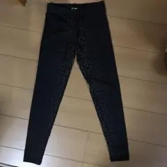 レギンス　ブラック　ヒョウ柄　キッズ　スパッツ