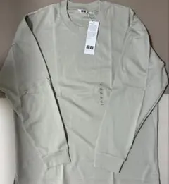 Uniqlo U クルーネック長袖Tシャツ XL ライトグレーのサムネイル