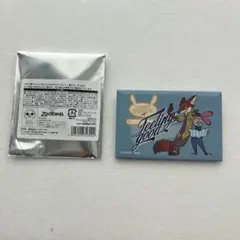 ズートピア2　ニック＆ジュディ　缶バッジ　zootopia スクエア缶バッジ