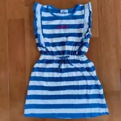 x-girl ストライプ ノースリーブワンピース 120