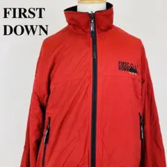 FIRST DOWN リバーシブルジャケット フリース 赤 M 0150-A