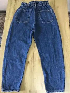 ザラ ZARA ダークブルー ハイウエストデニム