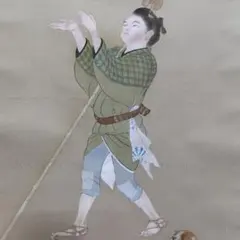 掛け軸 翠山 恵比寿大国 絹本 希少 軸装 茶道具 掛軸 美品 です。 掛け軸 翠山 恵比寿大国 絹本 希少 軸装 茶道具 掛軸 美品 です