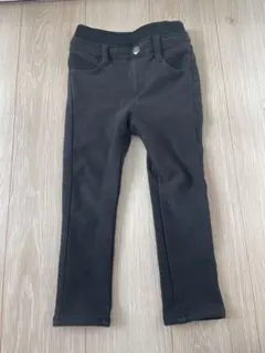 裏起毛黒パンツ