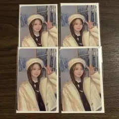 NiziU アヤカ ハピドロ F賞 トレカ フォトカード B 4枚セット ②