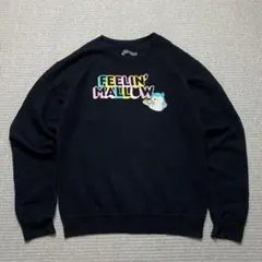 ヴィンテージ スウェット ブラック カラフルロゴ キャラクター USA古着