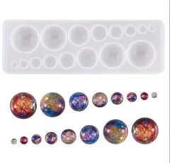 ハンドメイド用シリコンモールド☆多種半球