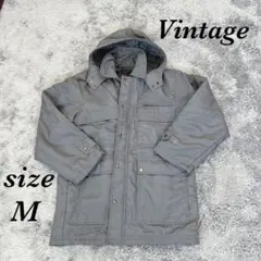 Vintage ヴィンテージ (M)ライナージャケット ジャンパー フード 無地